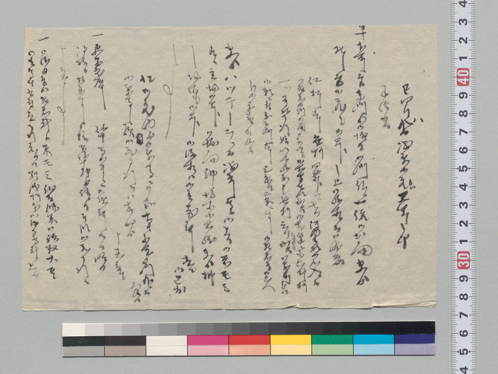 作品画像：巳四月八日浅草御蔵御見分之節手伝書（御老若方浅草本所御蔵御見分手伝書のうち）