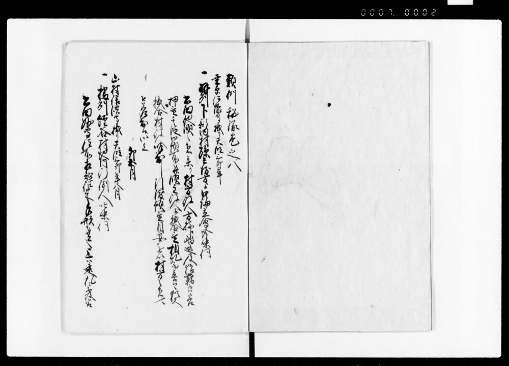 作品画像：類例秘録 巻八