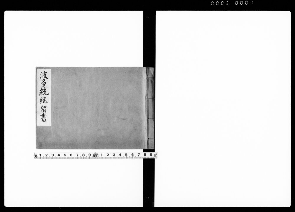 波多統継留書