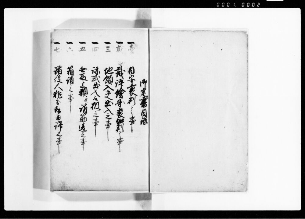 (他見無用)百箇條