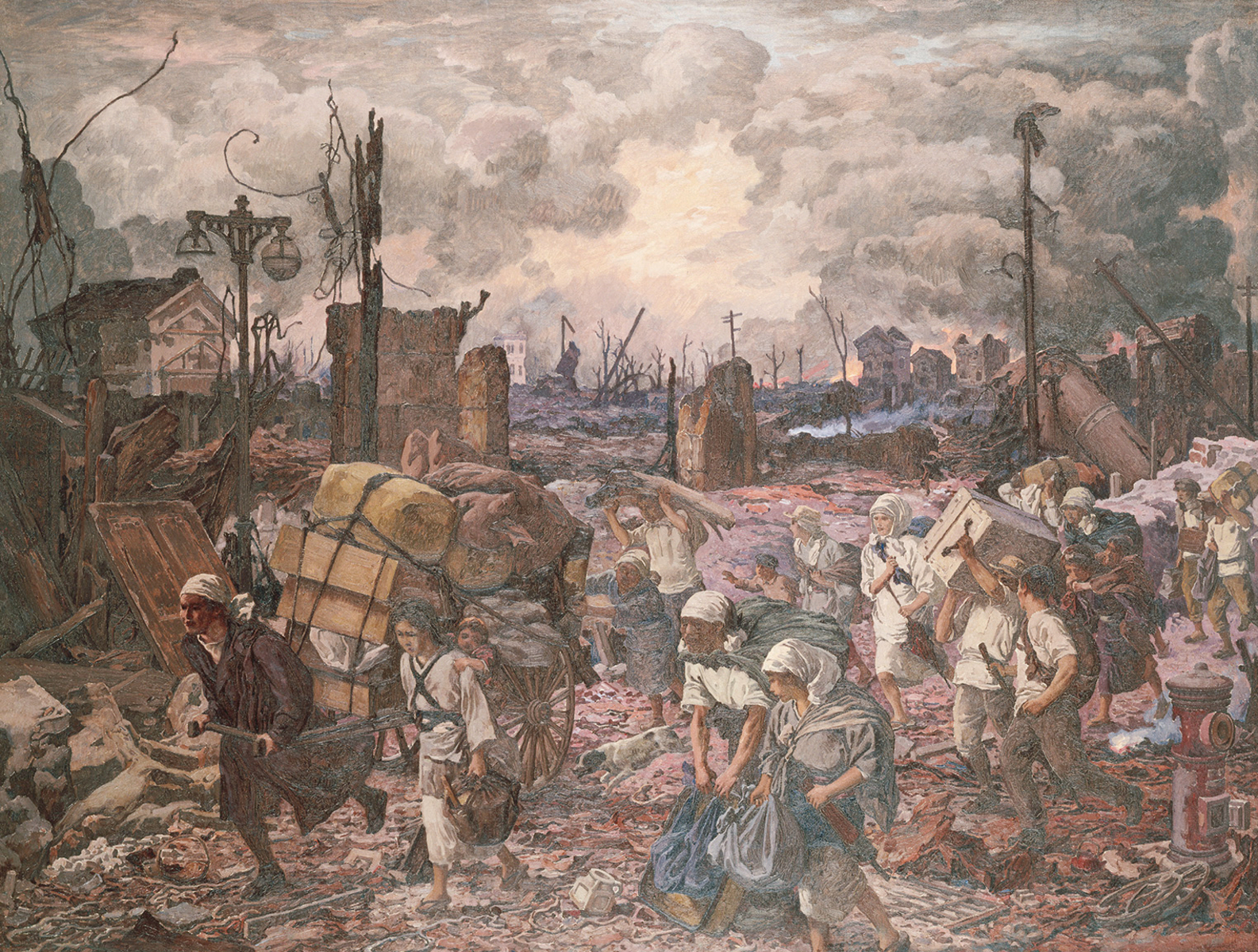 関東大震災畫帖　大正12年（1923年）発行 大正12年9月1日 | ToMuCo - Tokyo Museum Collection
