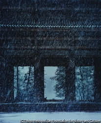 作品画像：東大寺 南大門 降雪
