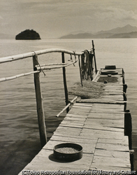 作品画像：若狭 大島波止場風景