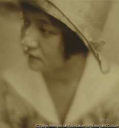作品画像：夏の帽子の女
