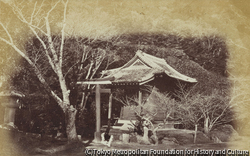 薩摩候の庭園内の寺