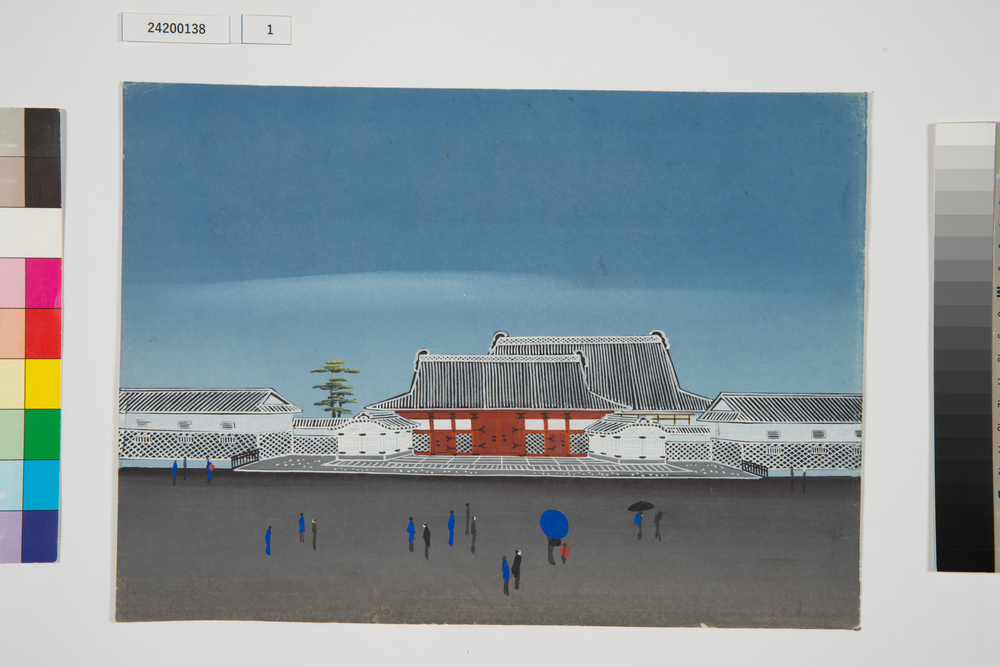 泥絵　江戸大名屋敷図　津藩藤堂家