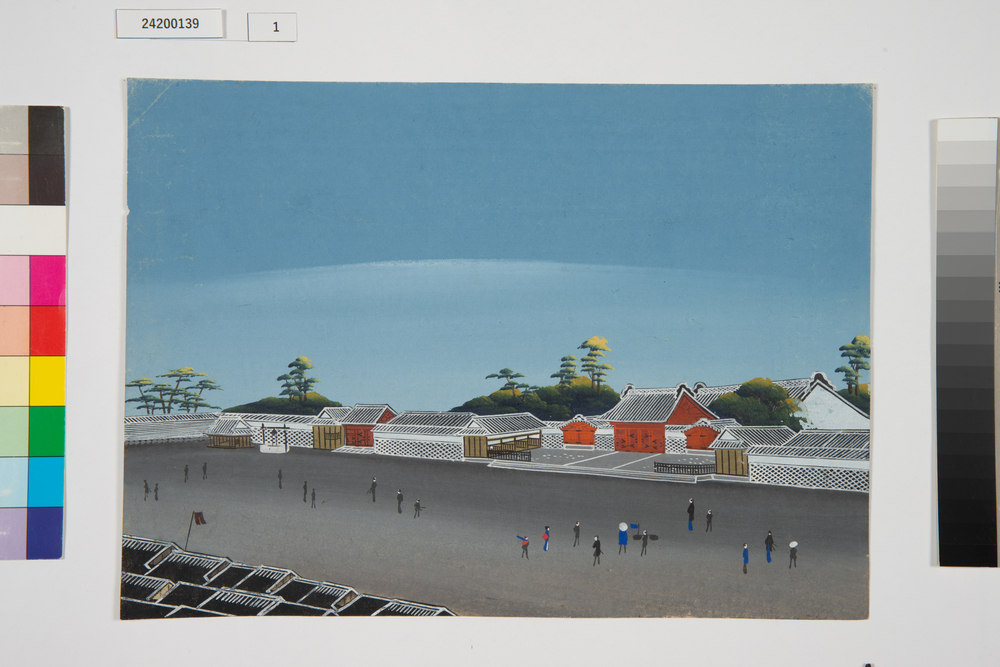 泥絵　江戸大名屋敷図　加賀藩前田家