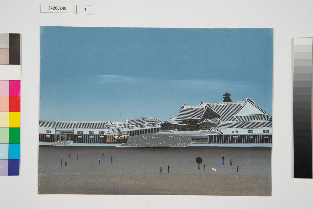 泥絵　江戸大名屋敷図　薩摩藩島津家