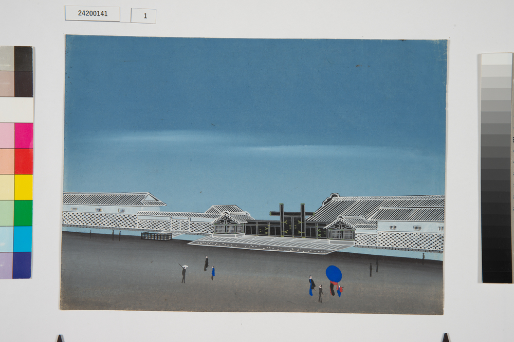 泥絵　江戸大名屋敷図　仙台藩伊達家
