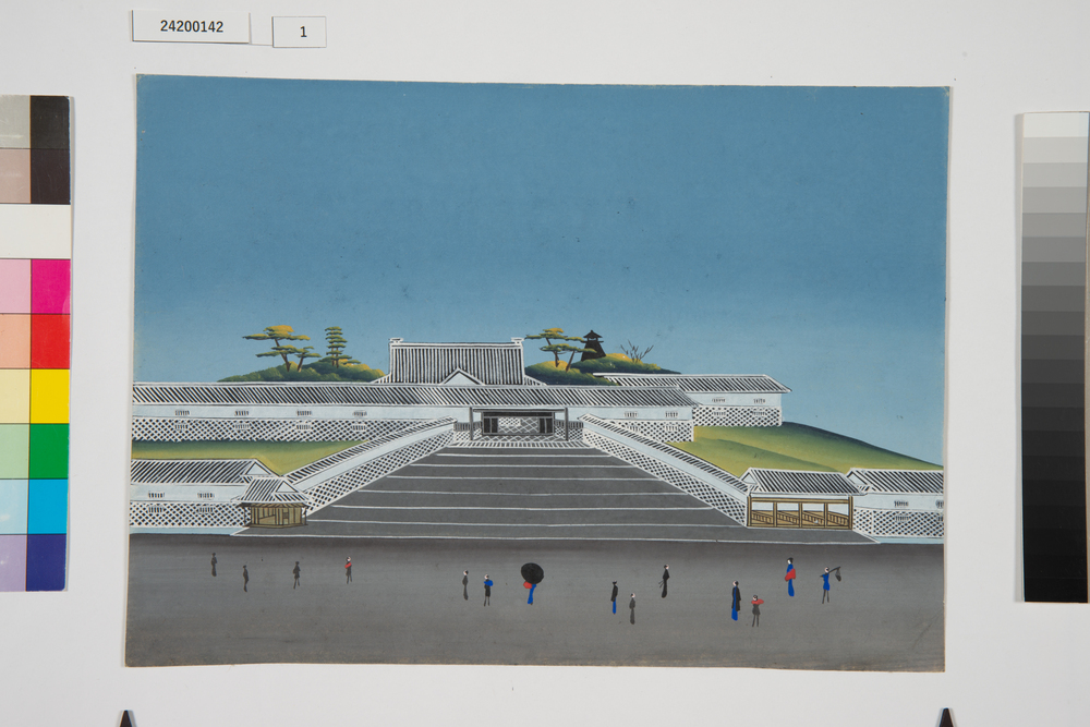 泥絵　江戸大名屋敷図　尾張藩徳川家