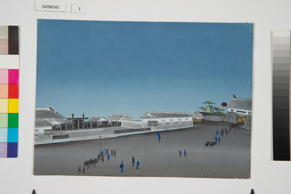 泥絵　江戸大名屋敷図　福井藩松平家