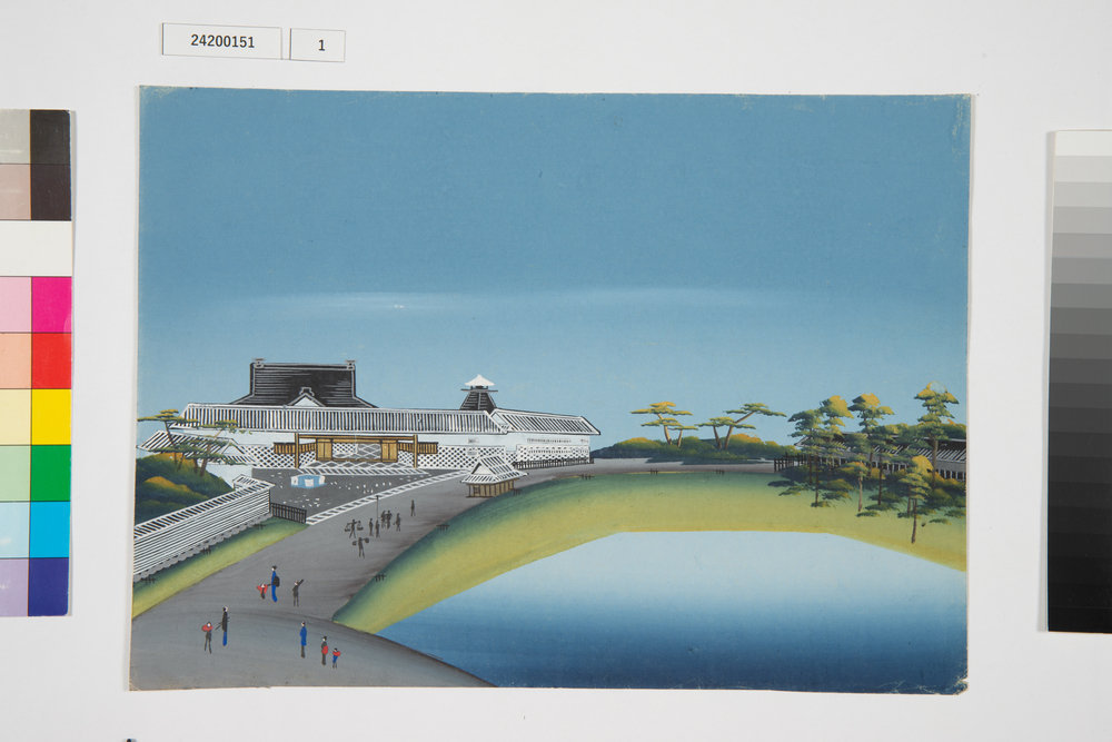 泥絵　江戸大名屋敷図　紀州藩徳川家