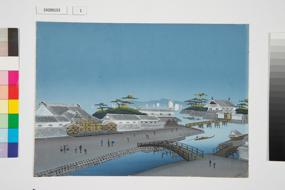 泥絵　江戸大名屋敷図　中津藩奥平家