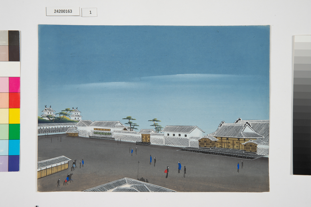 泥絵　江戸大名屋敷図　姫路藩酒井家
