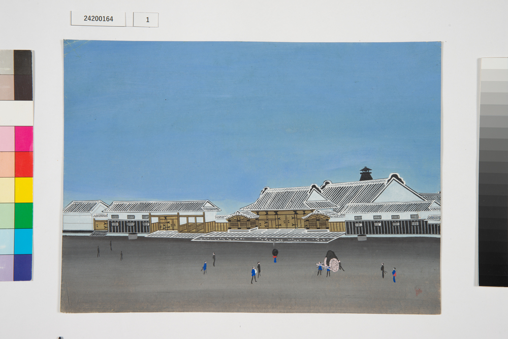 泥絵　江戸大名屋敷図　鳥取藩池田家