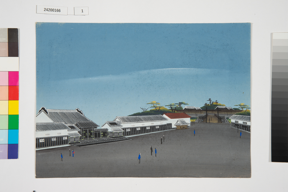 泥絵　江戸大名屋敷図　津和野藩亀井家