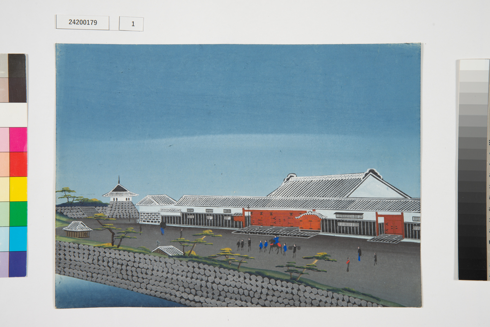 泥絵　江戸大名屋敷図　小城藩鍋島家