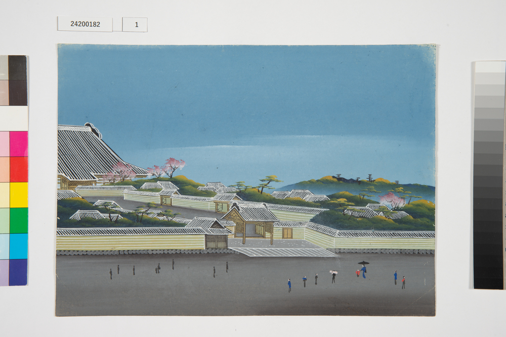 泥絵　江戸大名屋敷図　浅草本願寺