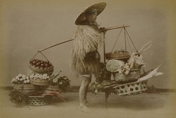 作品画像：（野菜売りの男性）