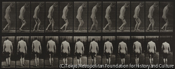 作品画像：部分麻痺の歩く男性
