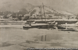 作品画像：湖畔の吹雪
