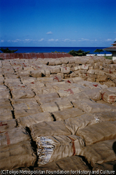 作品画像：サントメ島に荷揚げされ、ビアフラへの空輸を待つ救援物資