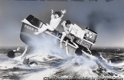 （沈没しそうな舟）
