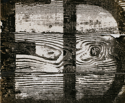 作品画像：文字と板A 1954.11