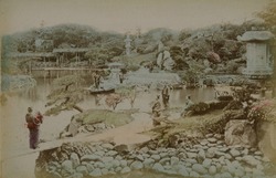 作品画像：（庭園を訪れる人々）