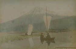 作品画像：柏原からの富士山