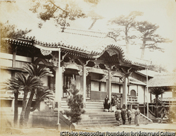作品画像：長崎の現地人街、大音寺（大光寺）