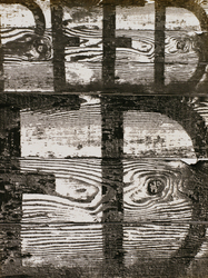 作品画像：板と文字 1954