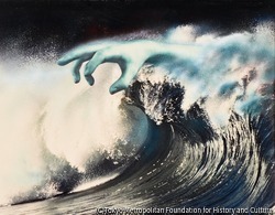 光る海