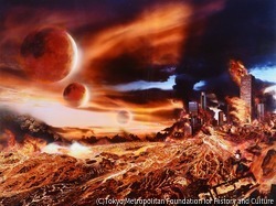 静かに燃える街