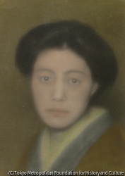 作品画像：(和服の女性)