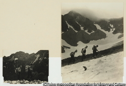 作品画像：涸沢を行く（第二峯下にて）1938年8月