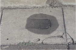 作品画像：No.6 雨上がりの体重計 東京都中央区明石町 1986.3