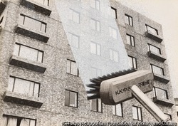 （巨大なデッキブラシ）