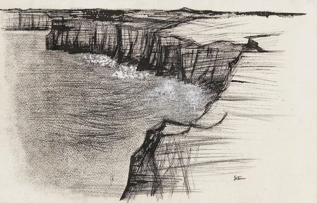 作品画像：屏風ヶ浦の岬