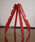 作品画像：作品（赤い材木）