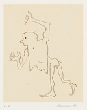 作品画像：布を被った男［『小さな版画集』より］