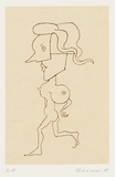 作品画像：走る女［『小さな版画集』より］