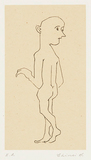 作品画像：振り返る人［『小さな版画集』より］