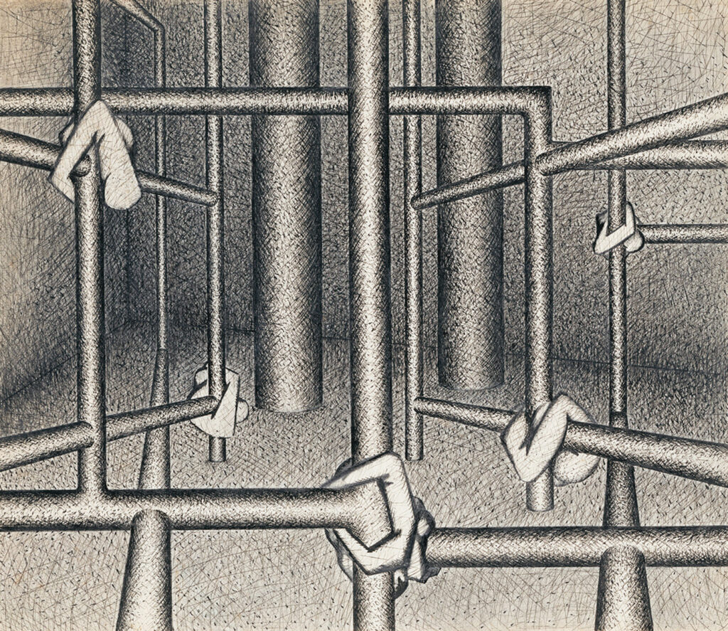 作品画像：［戒厳状態シリーズ　不安な都市 VI］