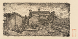 作品画像：撰炭場外景［『炭山画譜　大宮昇創作石版集』より］