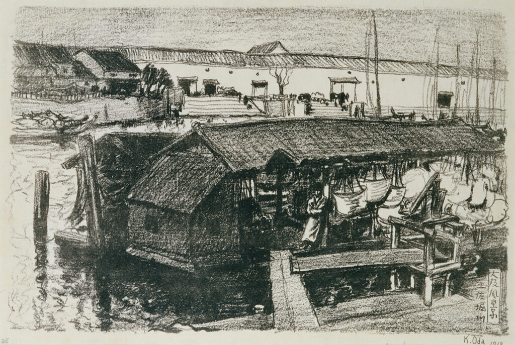 作品画像：土佐堀川［『大阪風景』より］