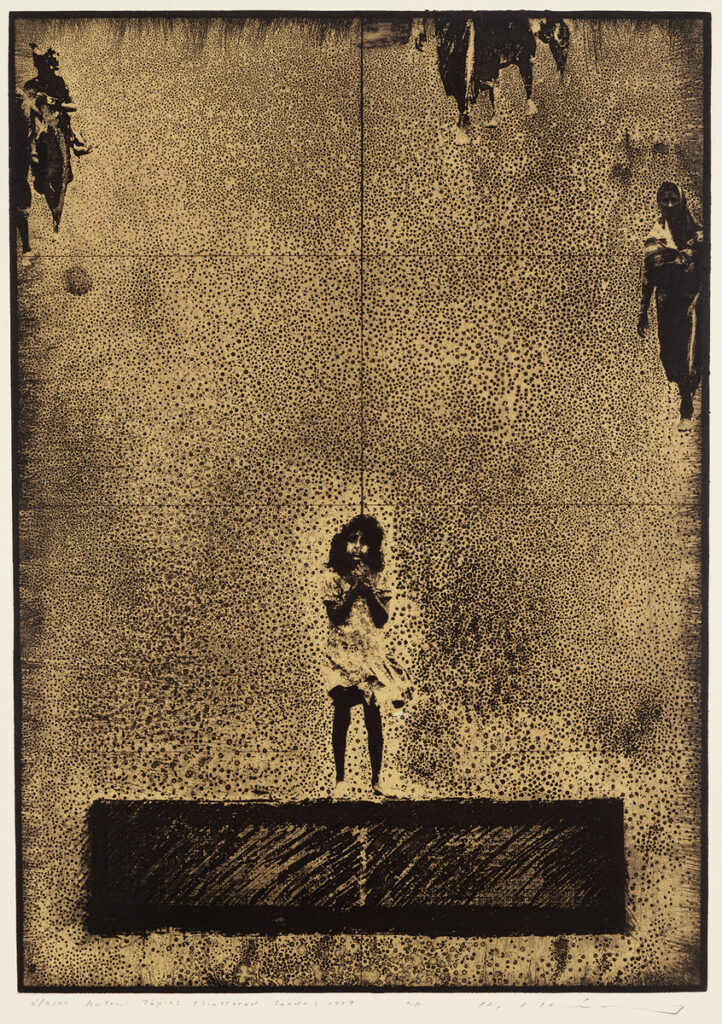 作品画像：à/avec Antoni Tàpies Scatterd Seeds / 散種