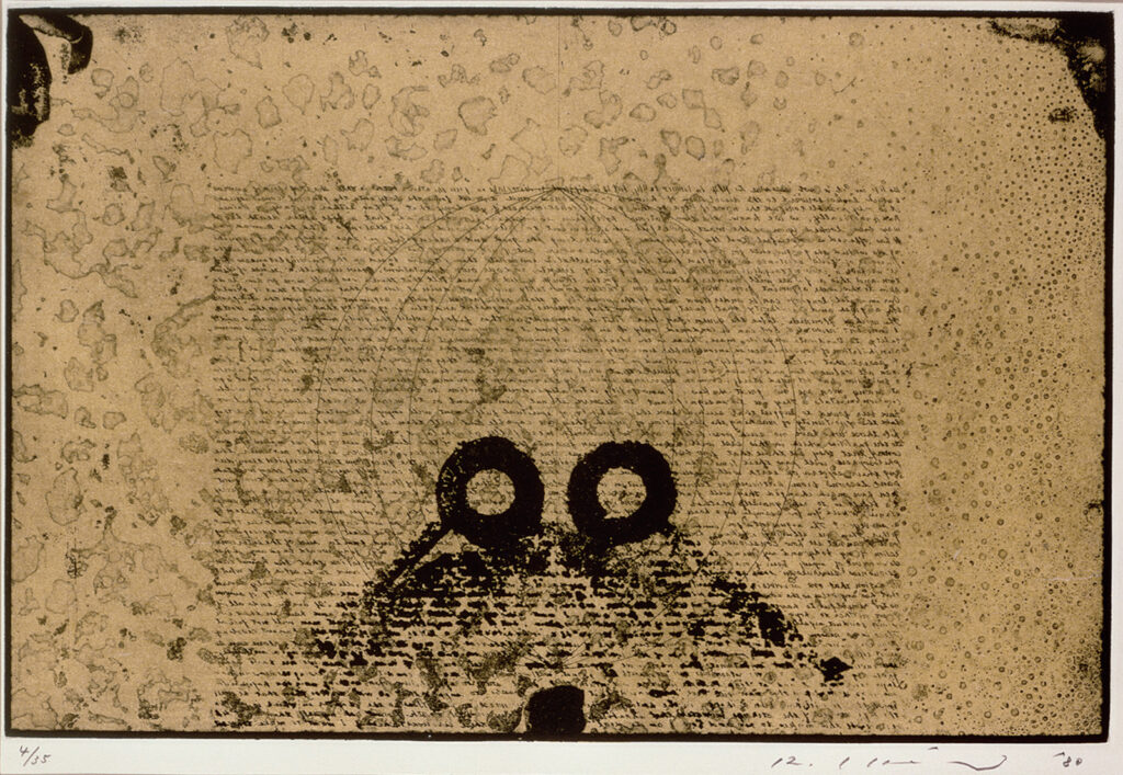 作品画像：à/avec Antoni Tàpies Manuscript / 手稿