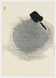 作品画像：Surface is the Between － Between Vertical and Horizon － “Paper Between Inked Stain and Brushed Stain”