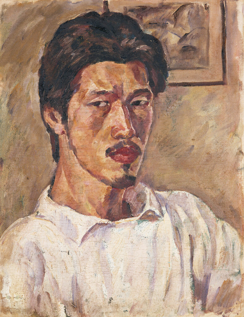 作品画像：自画像 f（ブルーズ）